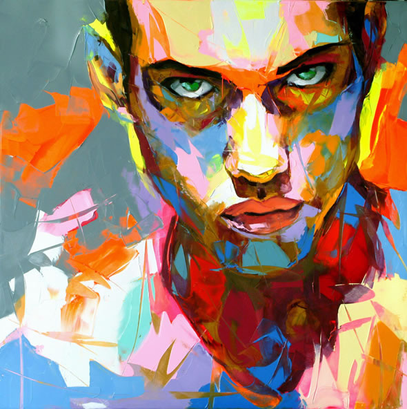 Francoise Nielly Portrait Palette Painting Expression Face006